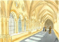 Acuarela Claustro de la catedral de Tarragona. (impresión artística en alta definición) 30 copias