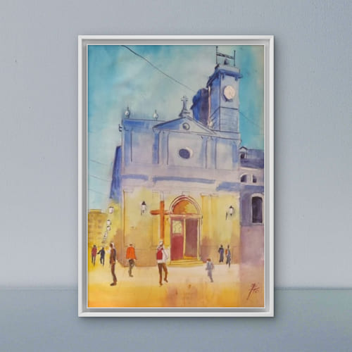Valencia parroquia benimaclet (impresión artística en alta definición)