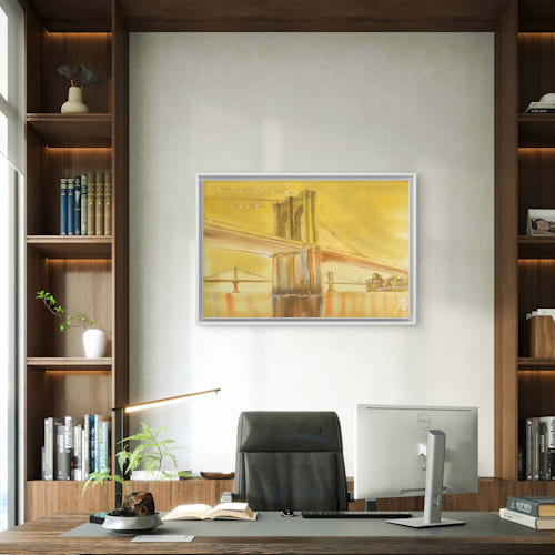 Watercolor Brooklyn Bridge II.