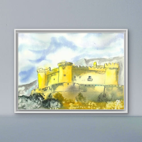 Castillo de Mombeltrán (impresión artística en alta definición)
