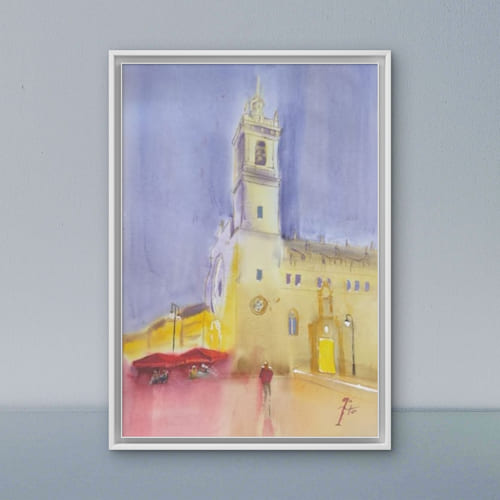 Iglesia de los Santos Juanes. Valencial. (impresión artística de alta definición)