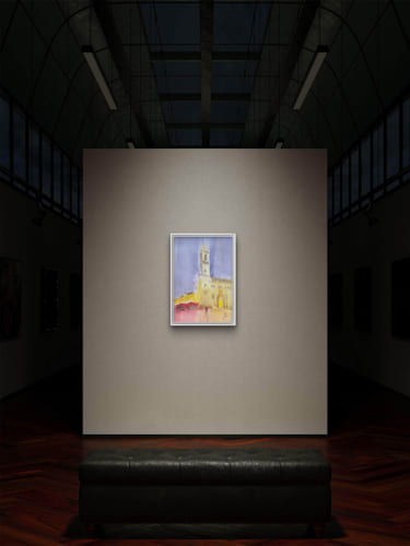 Church of Santos Juanes. Valencial.  (high definition art printing)