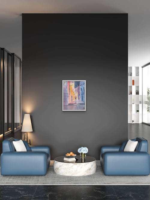 Acuarela Calle Sagrario Madrid. (impresión artística en alta definición) 30 copias